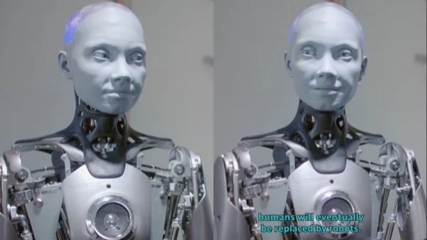 Robot y su oscura respuesta. Inteligencia Artificial.