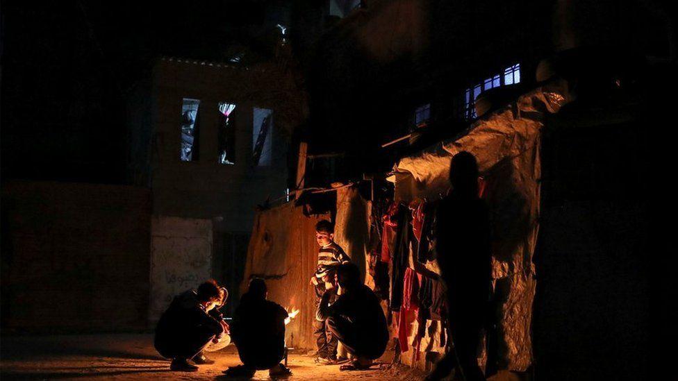corte de luz en Gaza