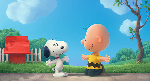 Snoopy y Charlie Brown. Día del Mejor amigo.