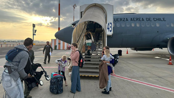 Más de 200 chilenos evacuados en tres vuelos humanitarios