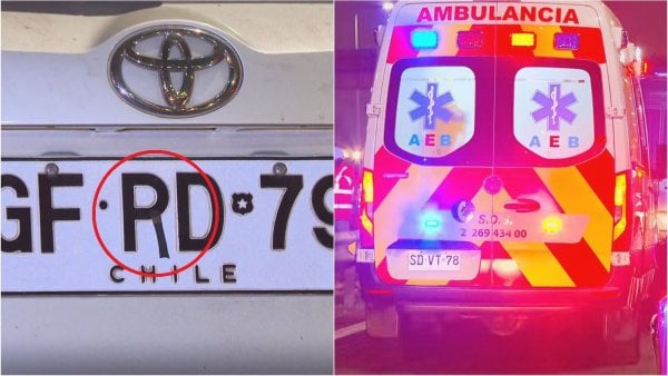 Auto con patente adulterada chocó una patrulla de Gendarmería