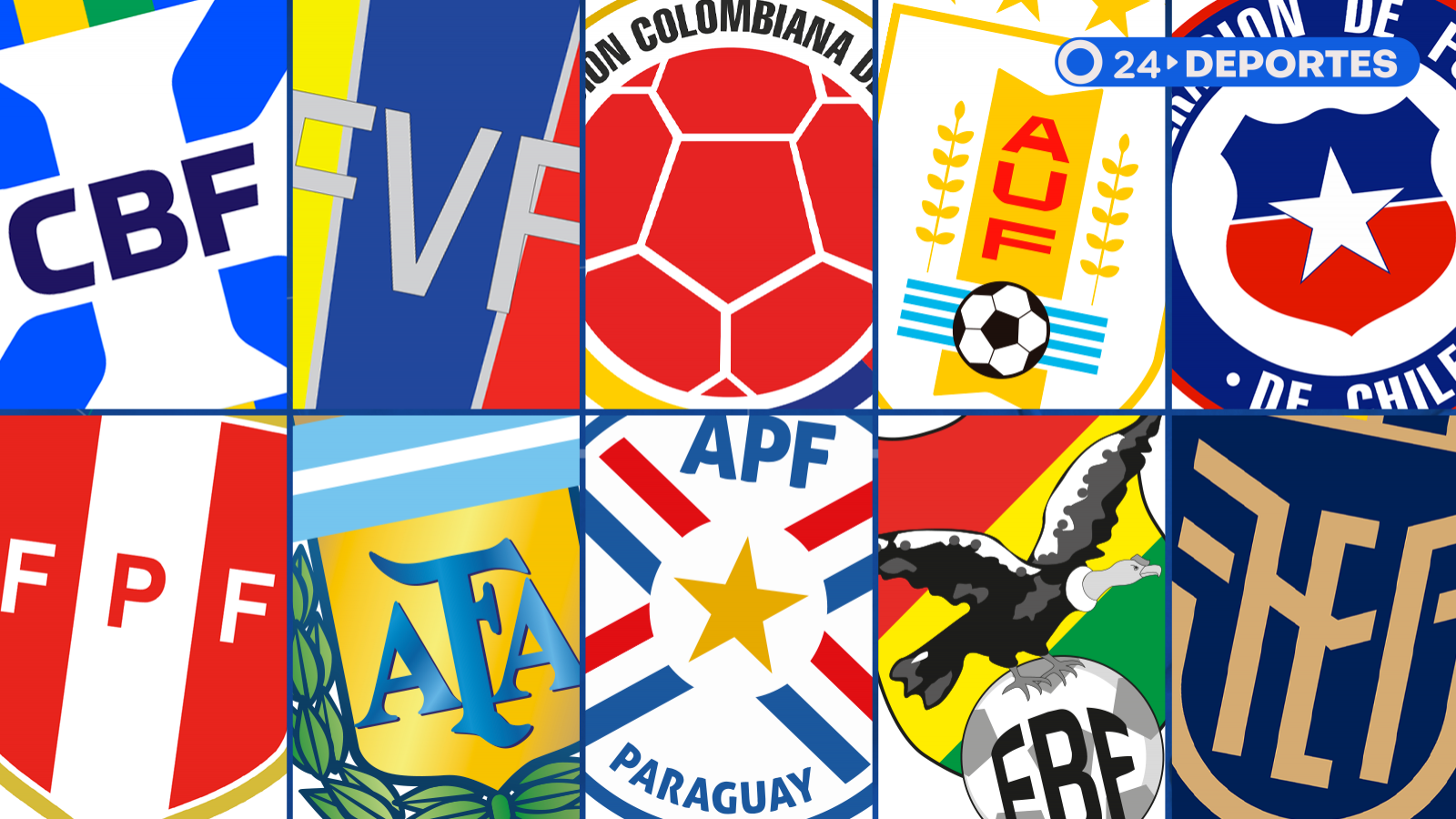Los 10 países de Sudamérica se enfrentarán por un cupo en el Mundial 2026.