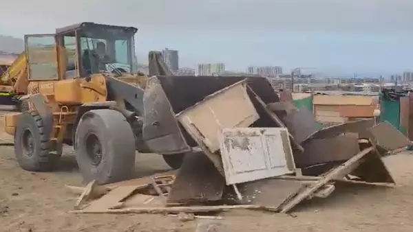 Desalojan toma en sector 