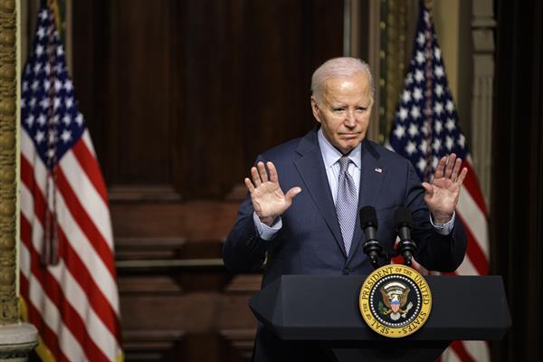 Joe Biden en conferencia de prensa