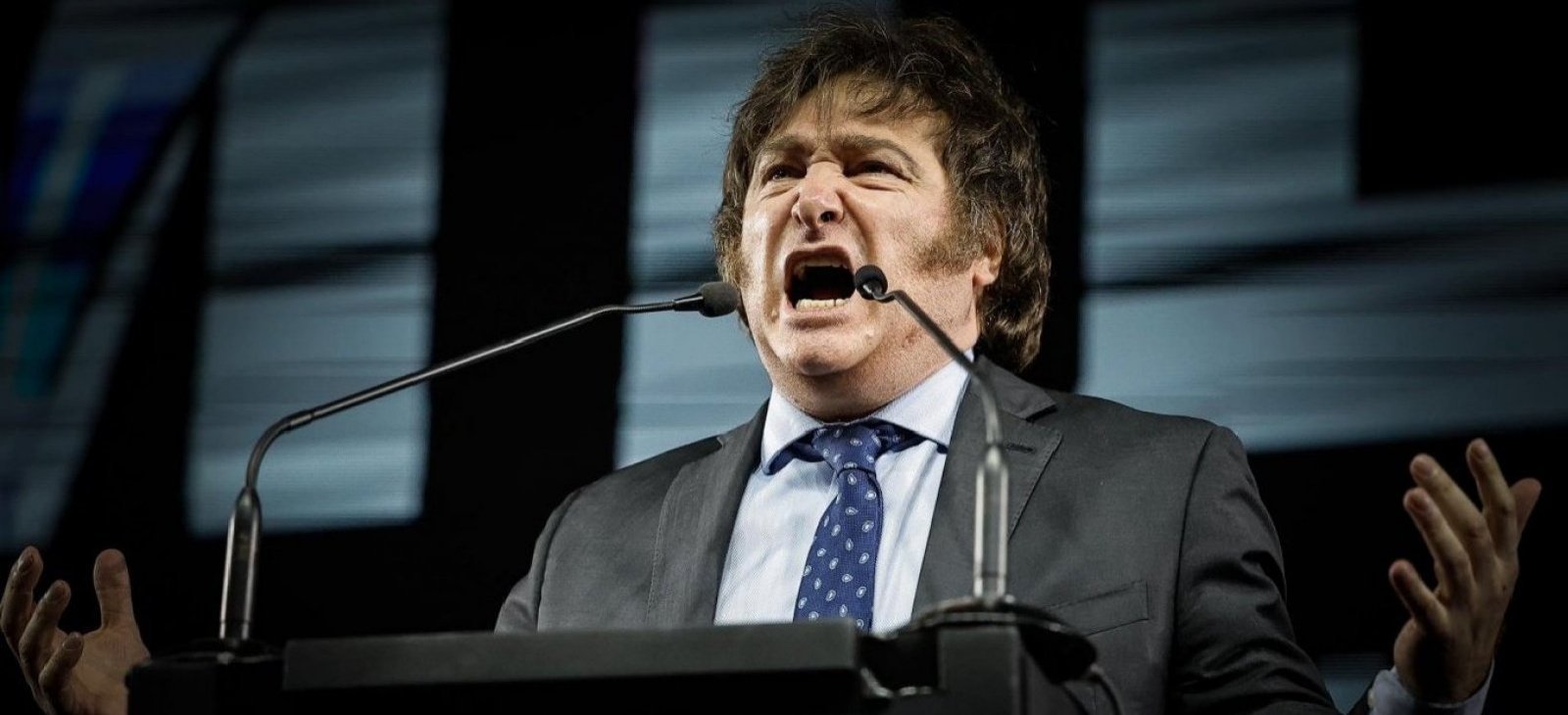 Javier Milei en discurso