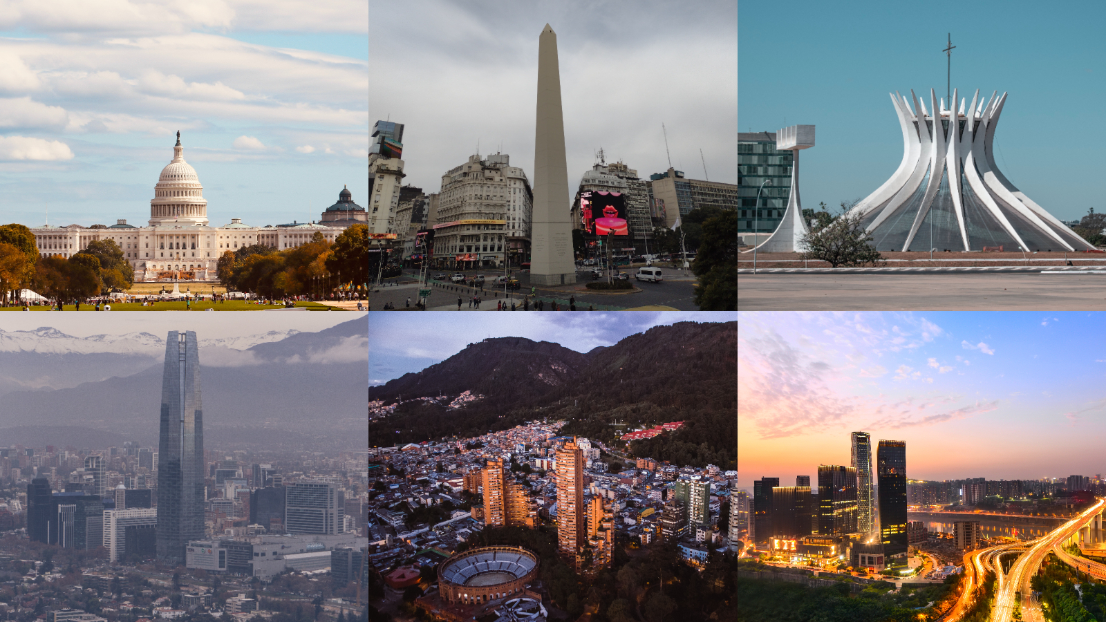 Postales de ciudades de América