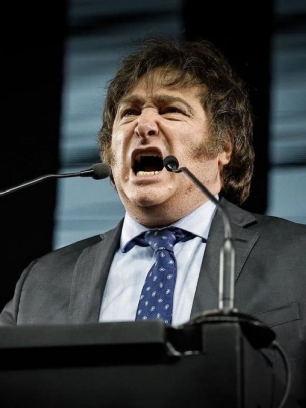 Javier Milei en discurso