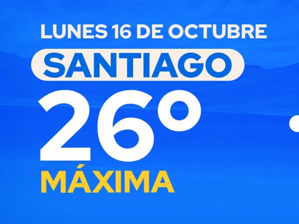 El tiempo en Santiago: lunes 16 de octubre 2023