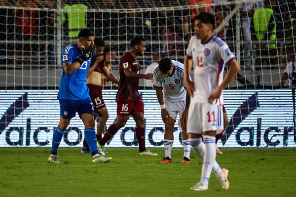 Chile en su derrota ante Venezuela