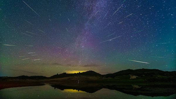 Lluvia de estrellas de Perseidas.