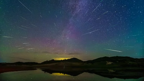 Lluvia de estrellas de Perseidas.