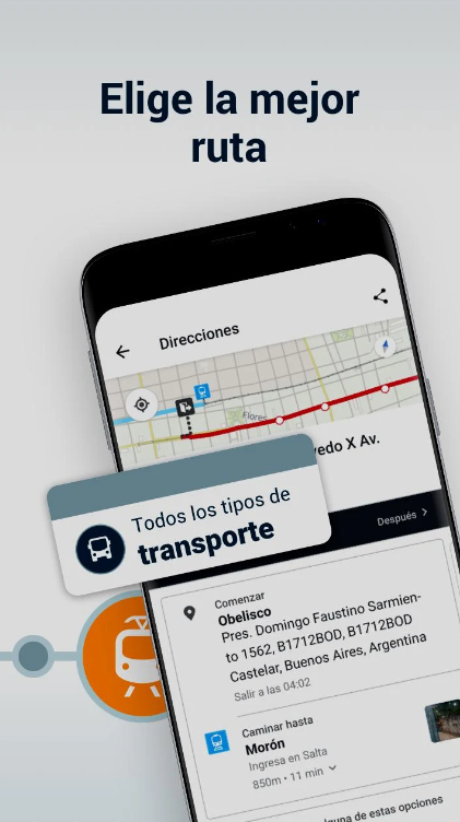 Moovit. Dónde viene la micro.