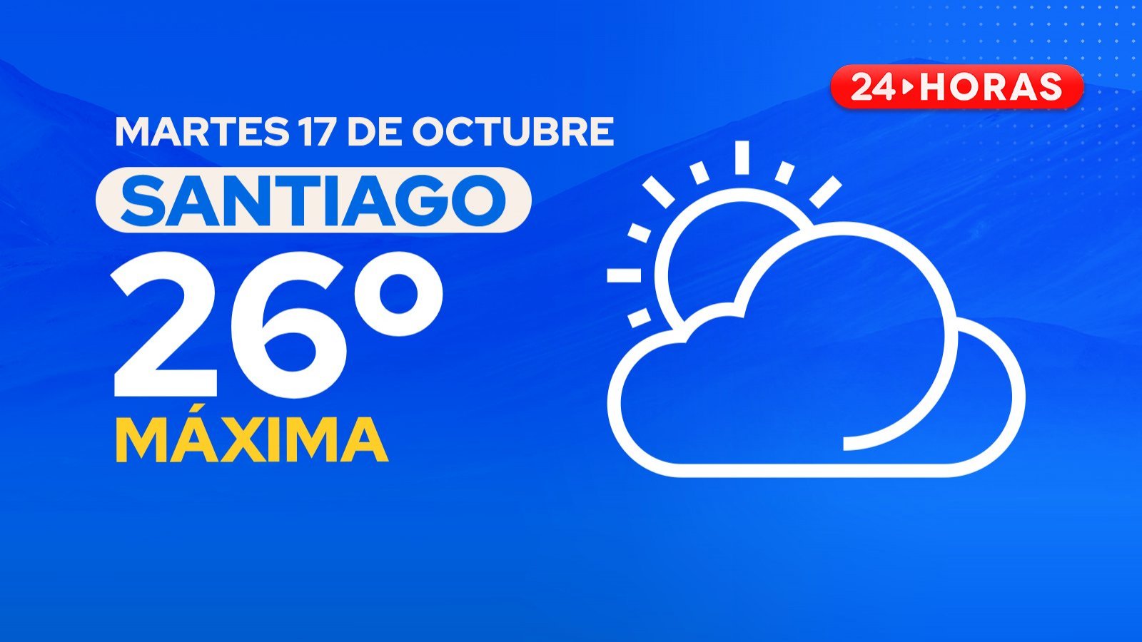 El tiempo en Santiago: martes 17 de octubre 2023