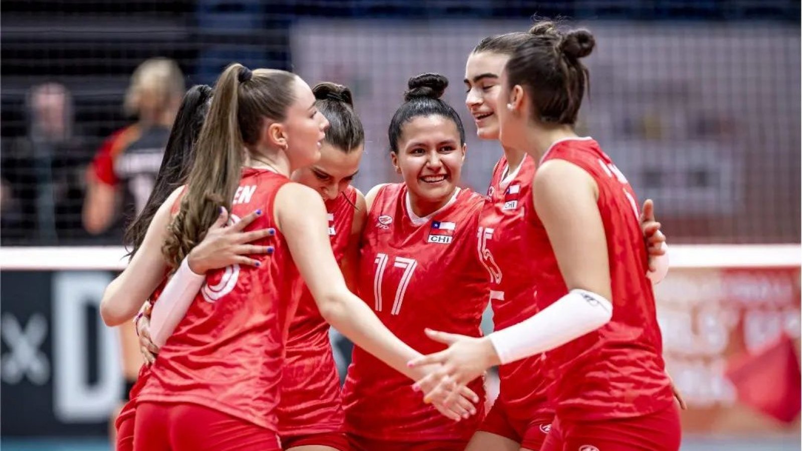 Equipo de vóleibol femenino en Santiago 2023
