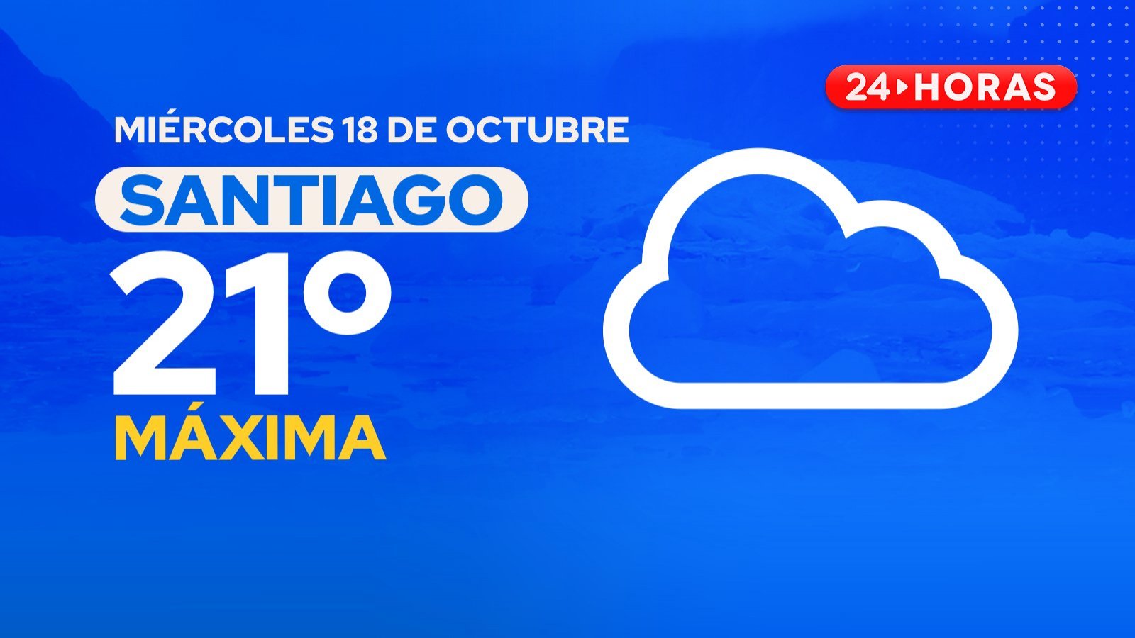 El tiempo en Santiago: miércoles 18 de octubre 2023