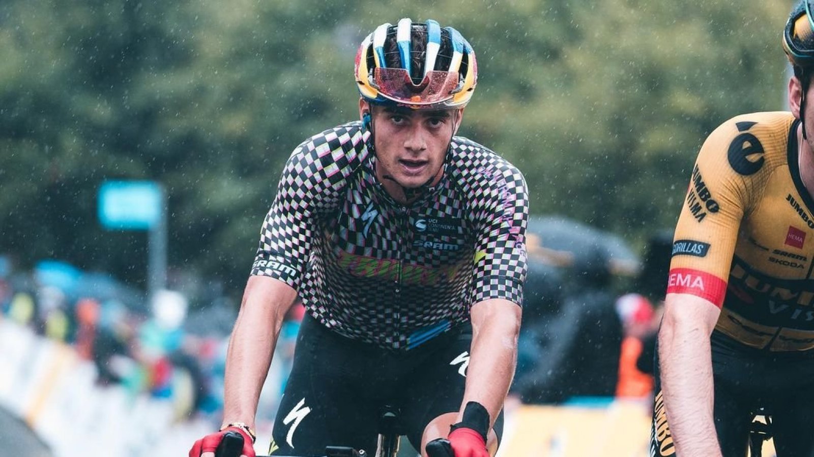 Martín Vidaurre, ciclista chileno en Santiago 2023