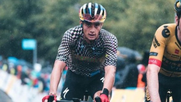 Martín Vidaurre, ciclista chileno en Santiago 2023