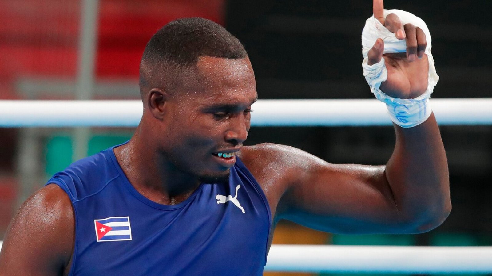 Boxer Julio César La Cruz at the Pan American Games