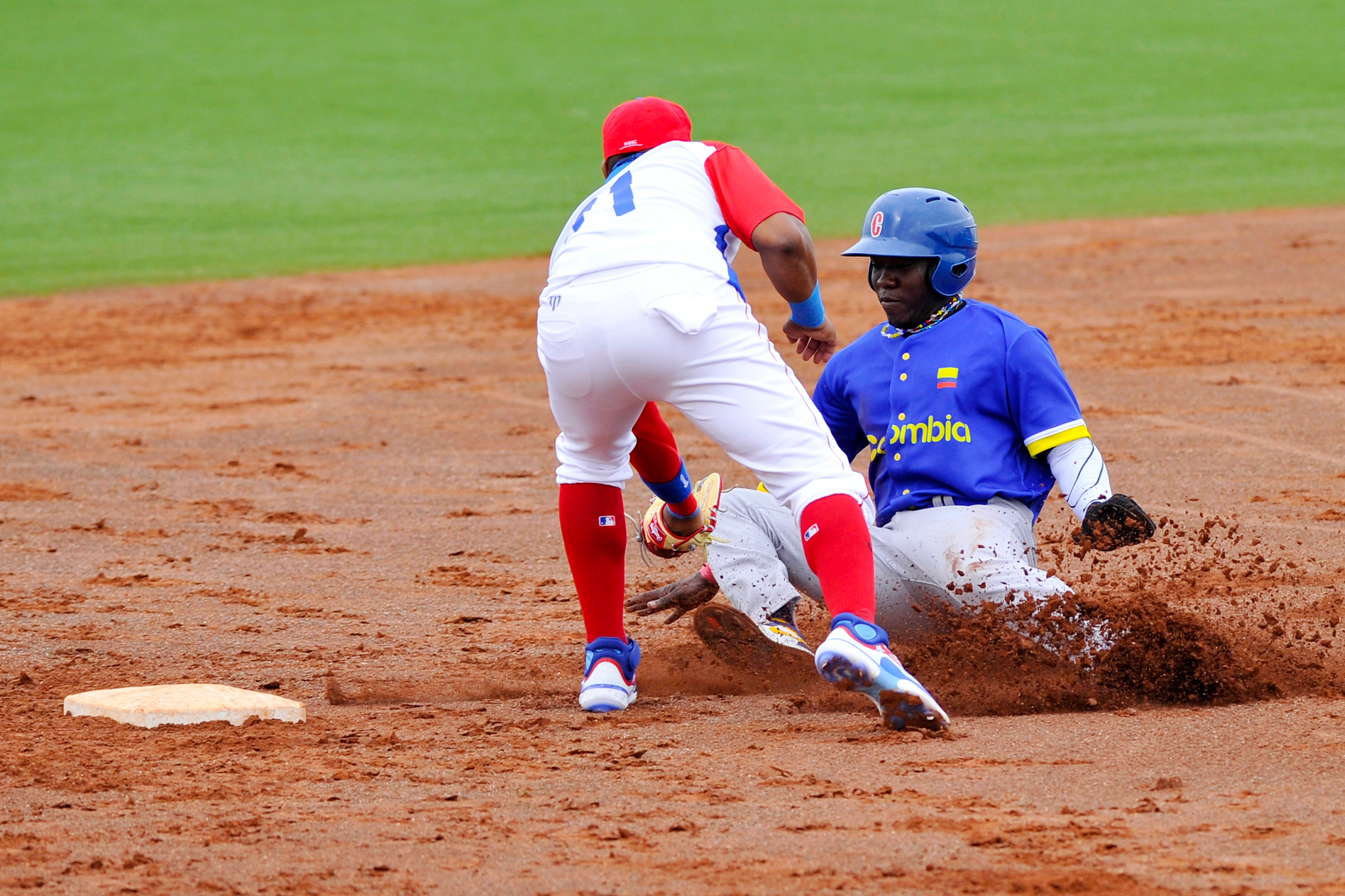 Cubs vs Colombia Baseball Santiago 2023.