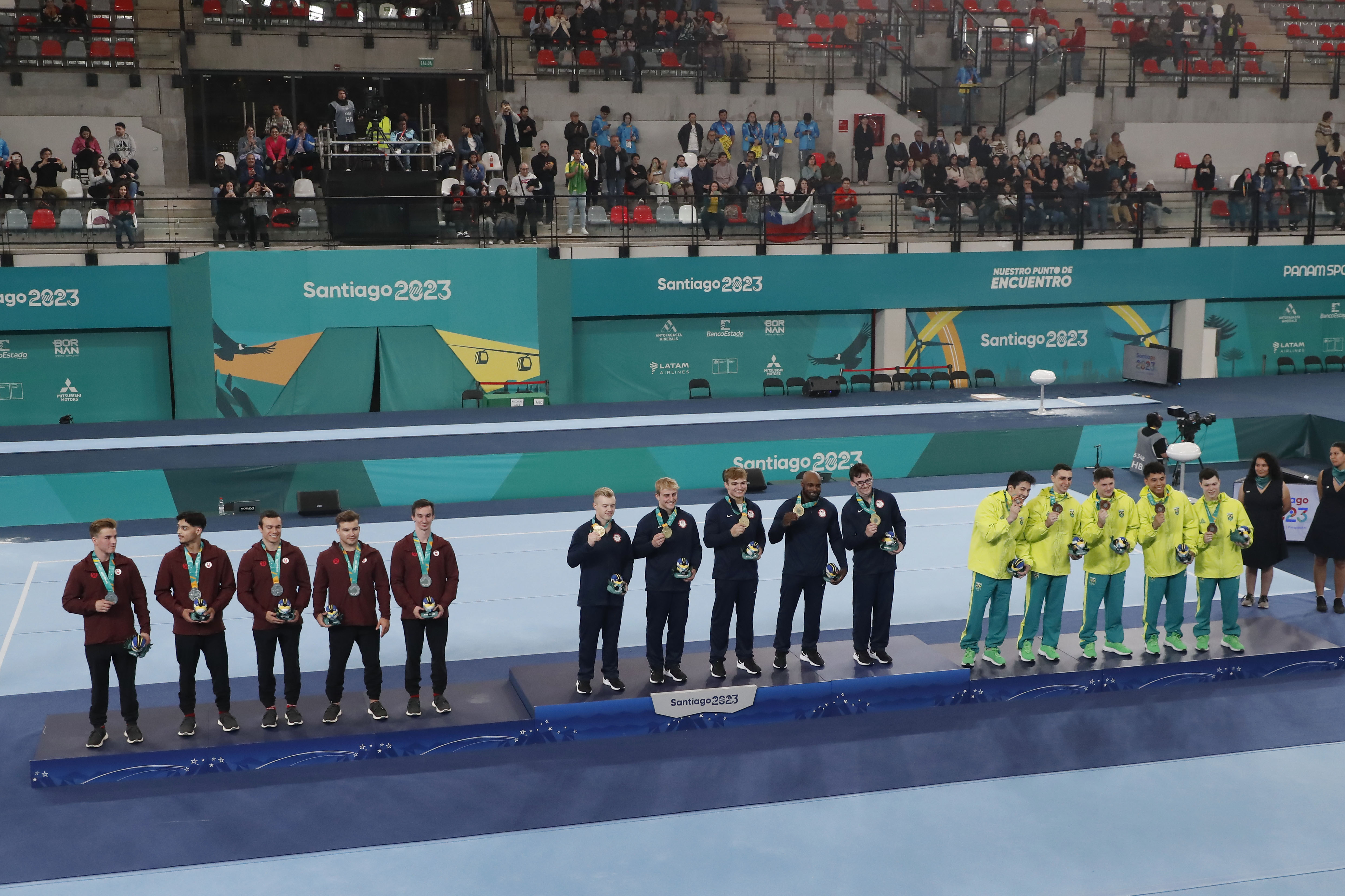 Podios panamericanos Santiago 2023.
