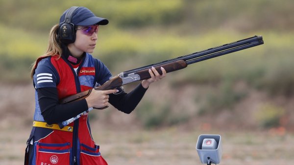 Francisca Crovetto en el tiro skeet de Santiago 2023