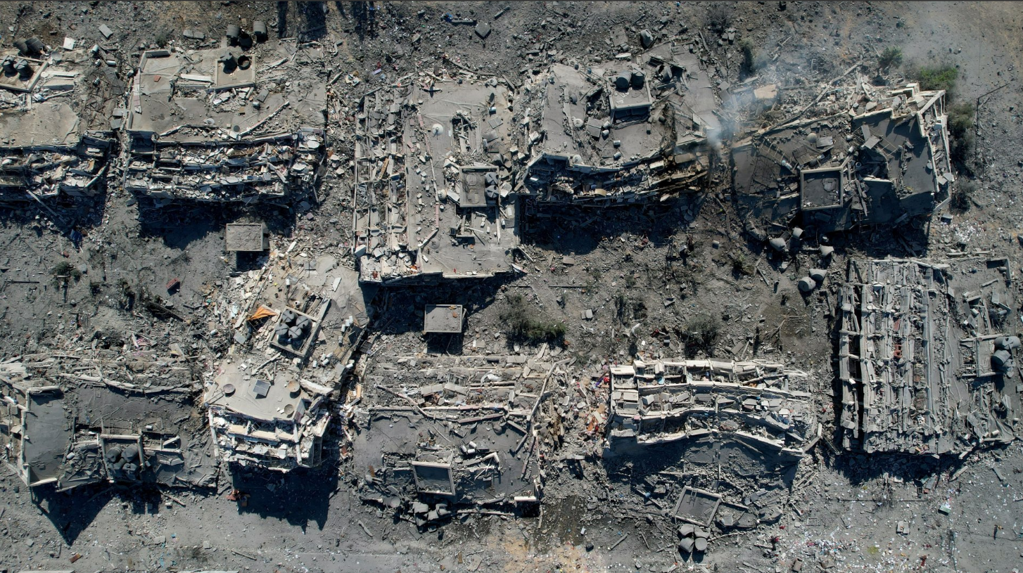 Edificios destruidos en al Zahra