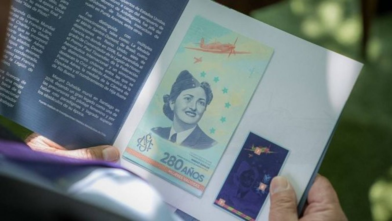 Lanzan billete conmemorativo de Margot Duhalde