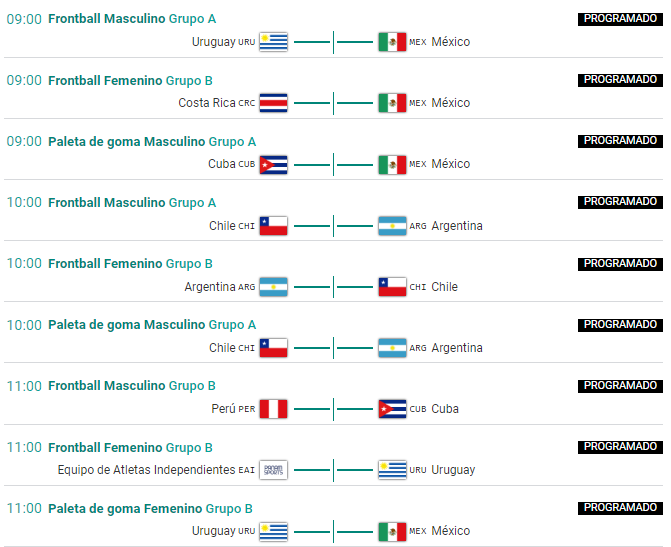 Estos son los horarios AM de Pelota Vasca