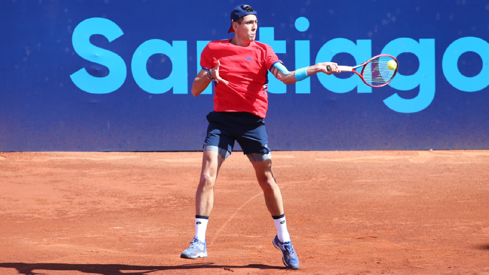 Alejandro Tabilo jugando por el Team Chile en los Juegos Panamericanos