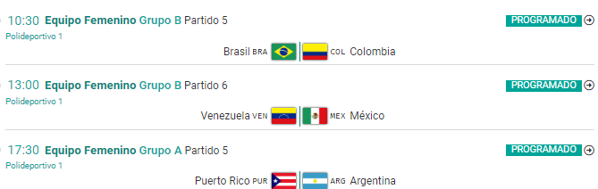 Otros partidos de Básquetbol Femenino en los Panamericanos 2023