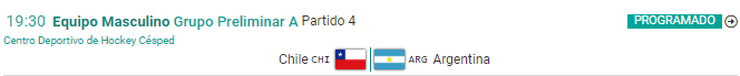 Hockey Césped Santiago 2023: ¿a qué hora juega Chile vs. Argentina?