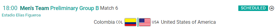 Colombia y Estados Unidos Santiago 2023