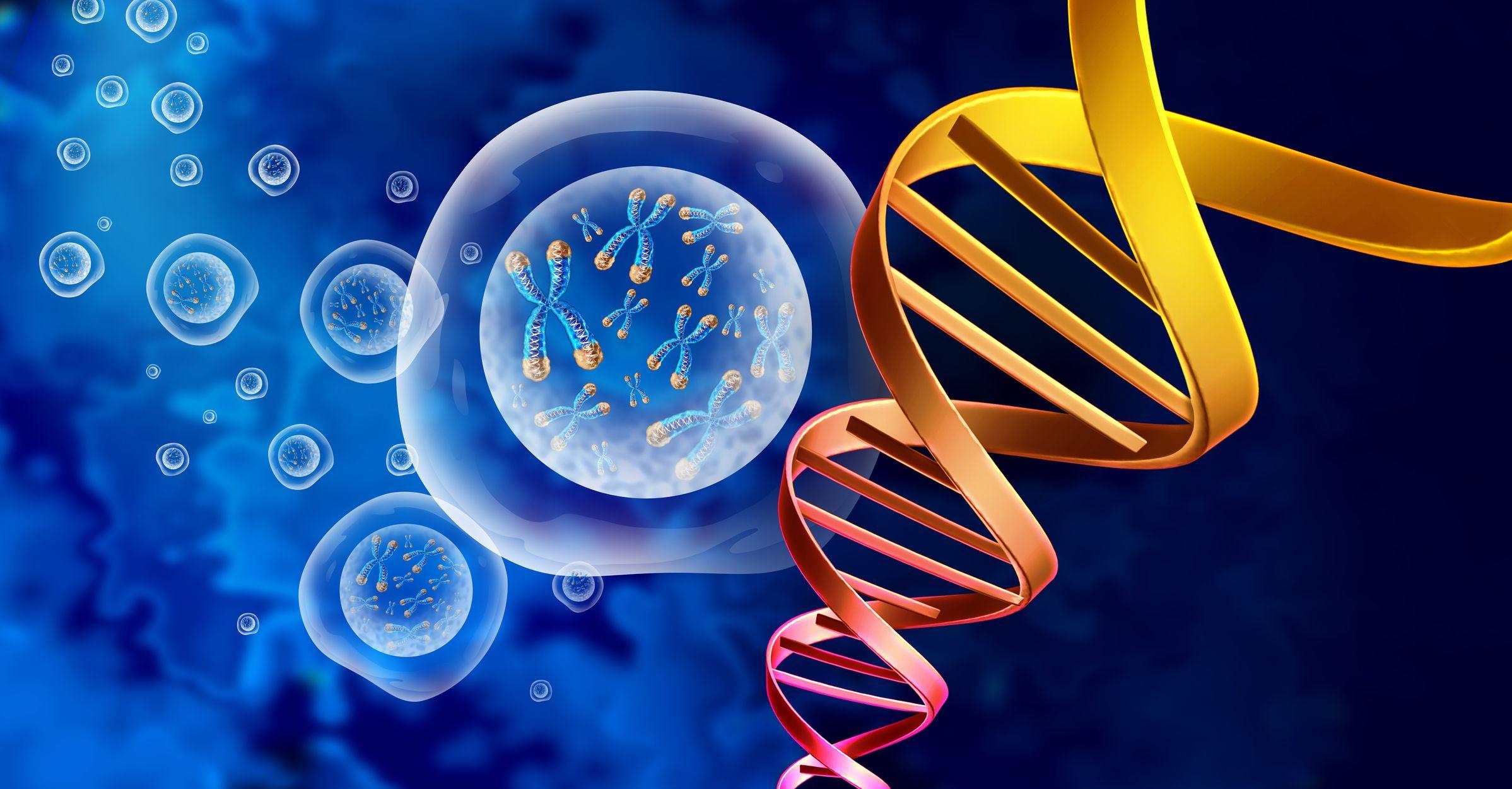 Ilustración de genes.