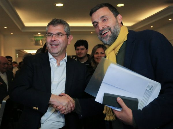 Andrés Jouannet y Cristián Warnken. Amarillos por Chile 