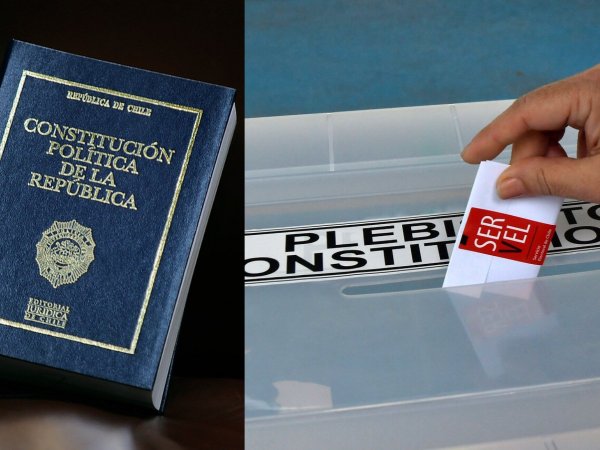 Constitución de Chile. Urna electoral Servel. Fechas proceso constituyente.