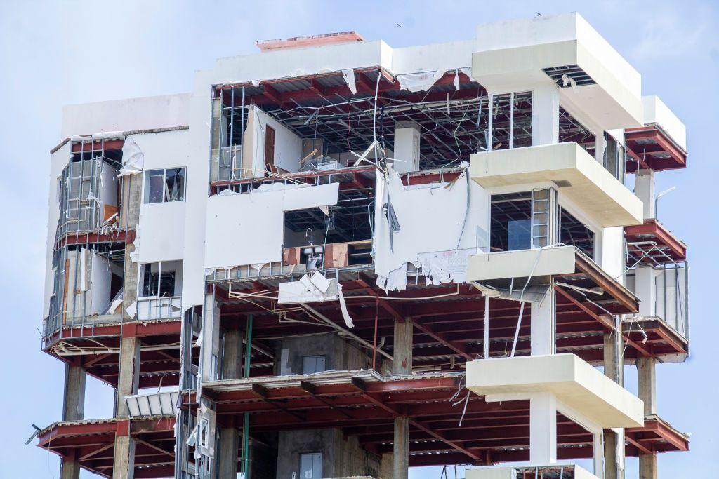 Edificio destrozado por Otis