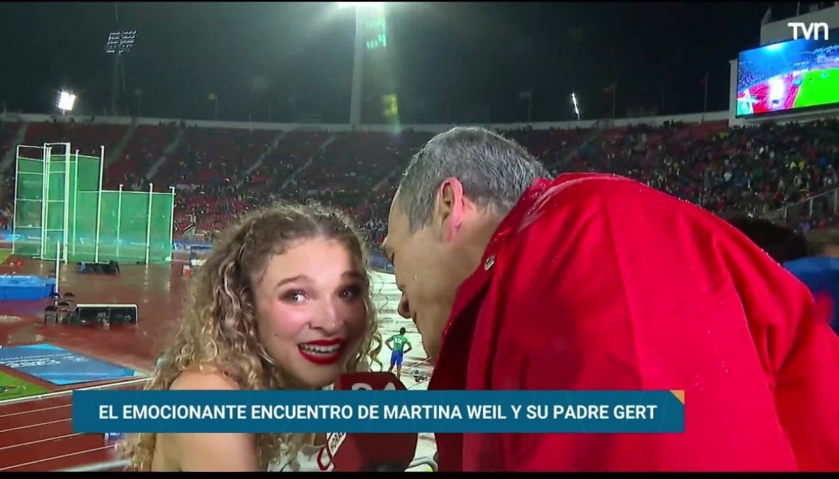 El emocionante encuentro de Martina Weil y su padre Gert 24horas