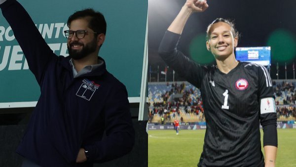 Christiane Endler y Presidente Gabriel Boric.