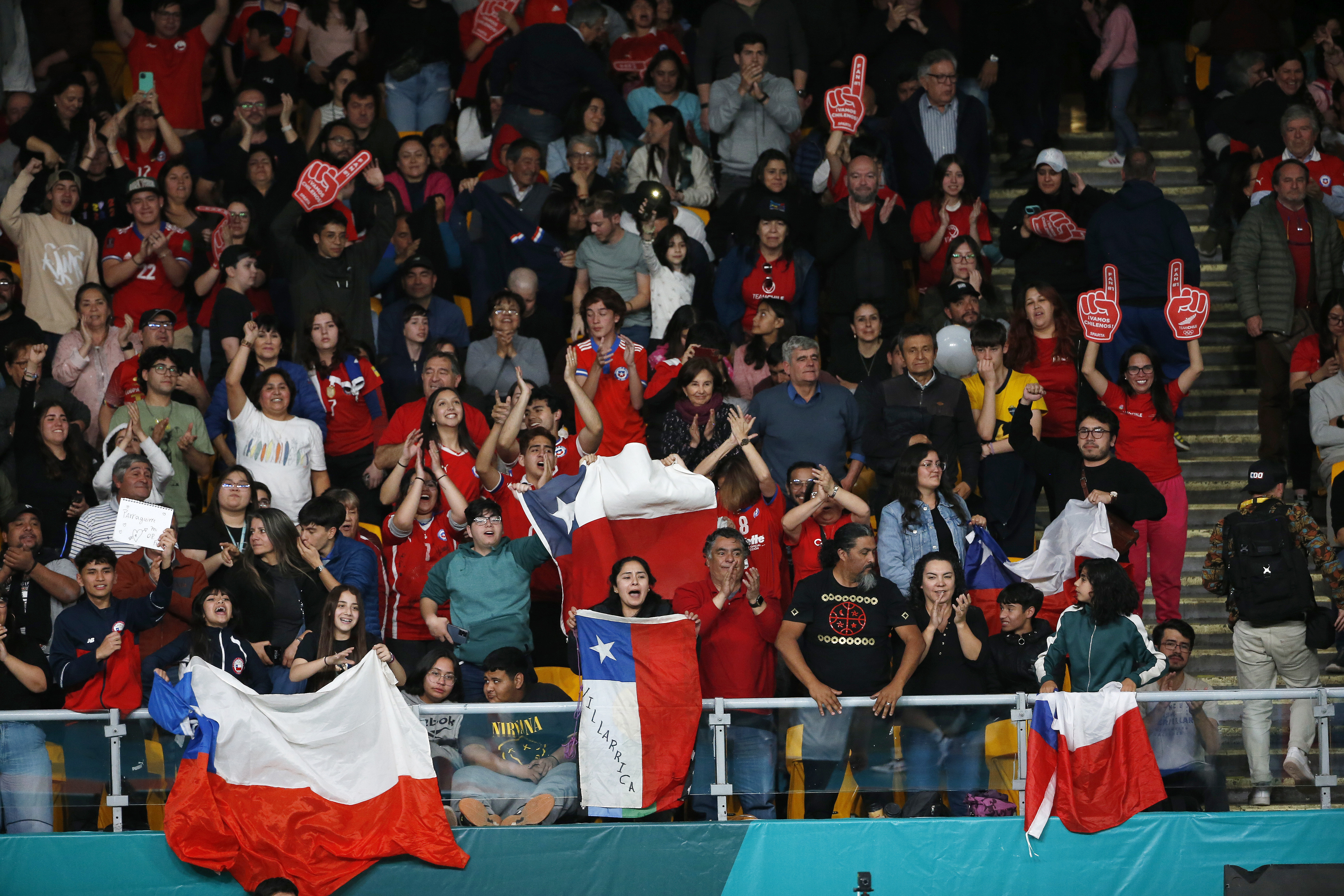 Público del vóleibol Santiago 2023.