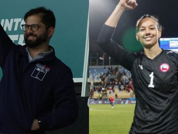 Christiane Endler y Presidente Gabriel Boric.