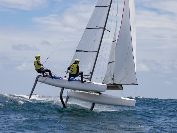 Vela en los Juegos Panamericanos Santiago 2023.