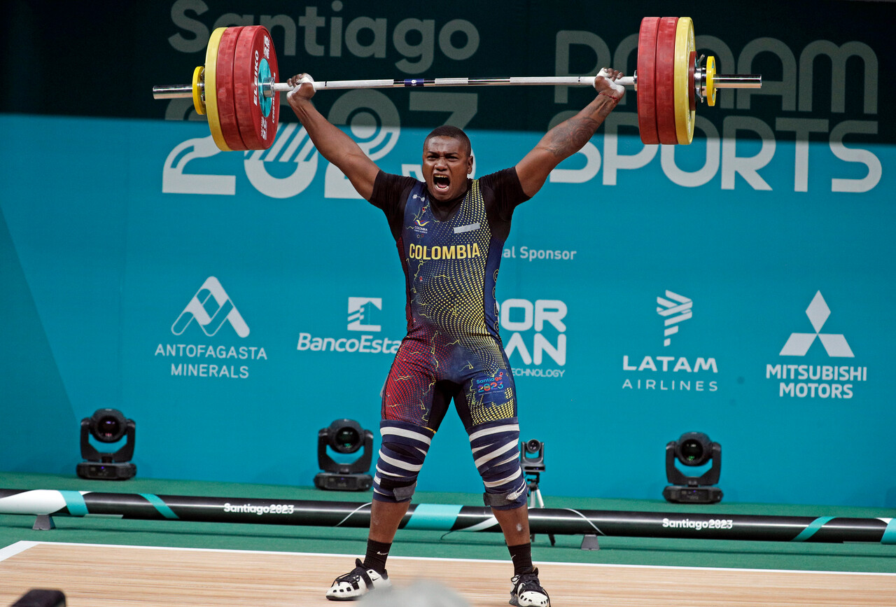 Yeison López. Levantamiento de pesas Juegos Panamericanos 2023