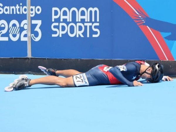 Emanuelle Silva empujado en final panamericana.