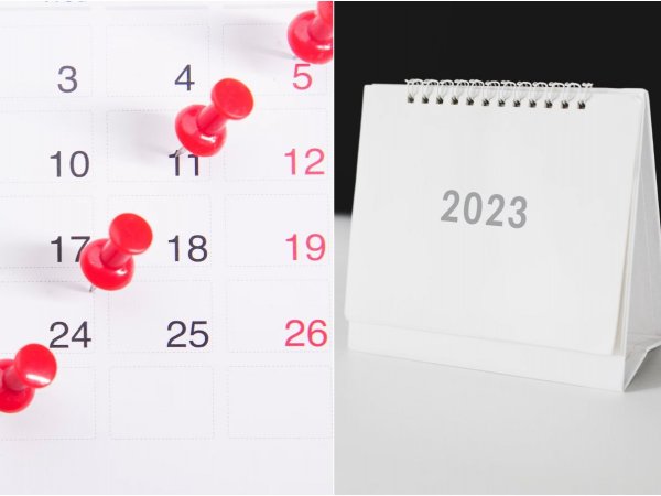 Calendario. Feriados Chile 2023.