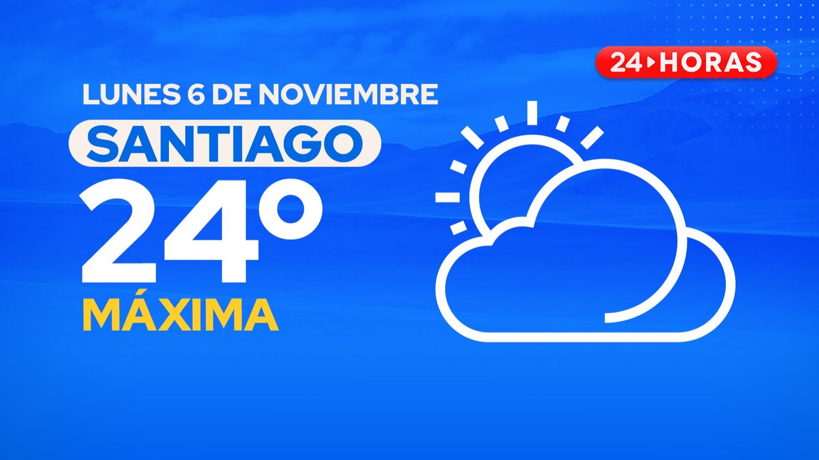El tiempo en Santiago: lunes 6 de noviembre 2023