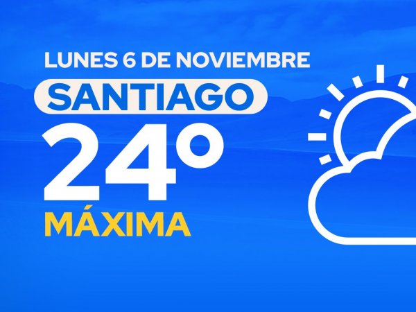 El tiempo en Santiago: lunes 6 de noviembre 2023