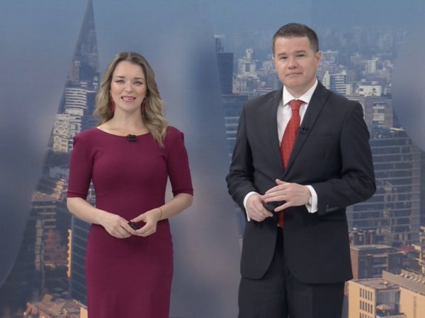 Carla Zunino y Davor Gjuranovic en 24 AM.