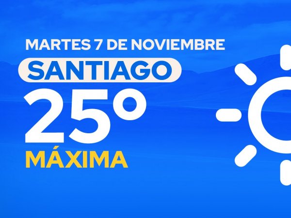 El tiempo en Santiago: martes 7 de noviembre 2023