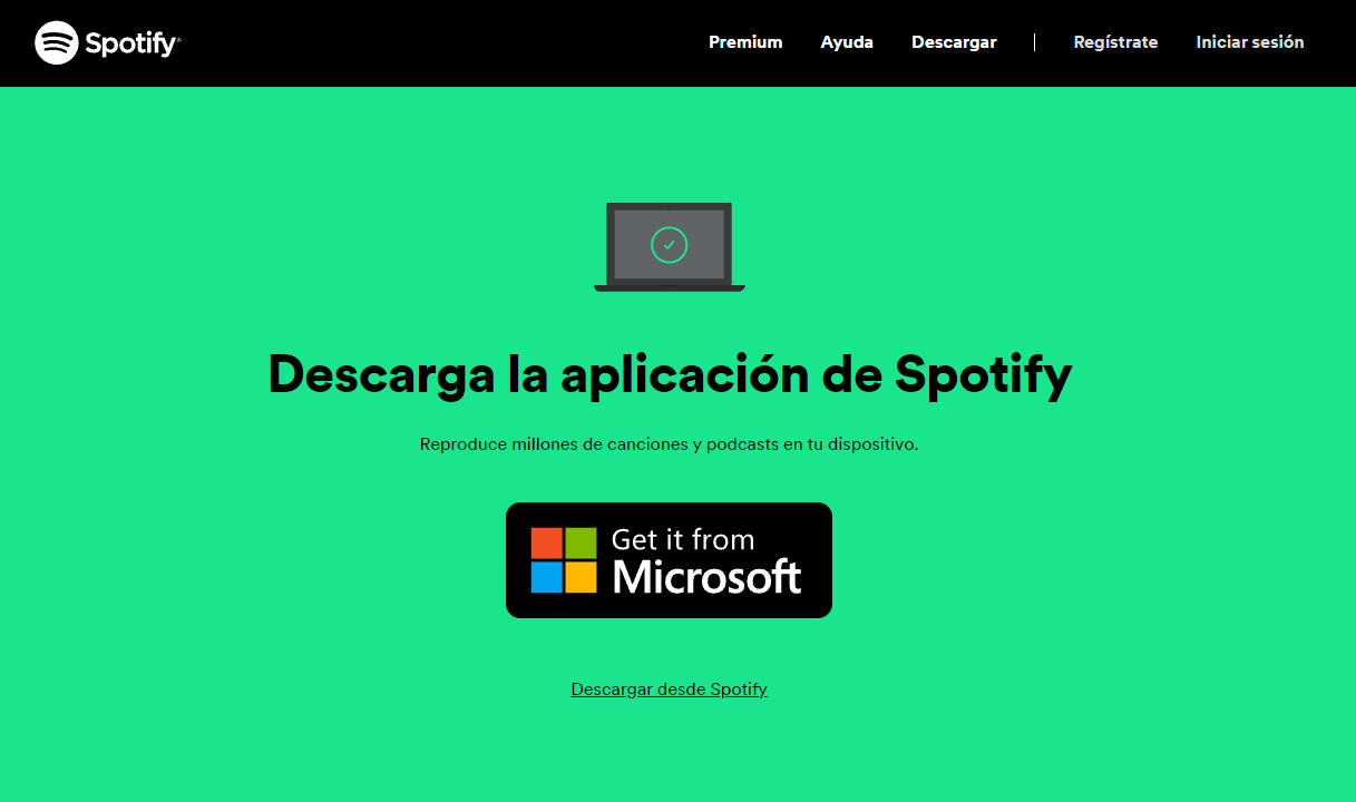 Descargar Spotify para windows