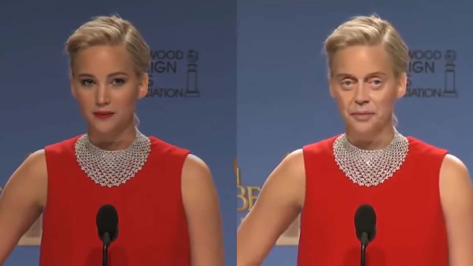 Deep Fake de Jennifer Lawrence con el rostro de Andy Serkis